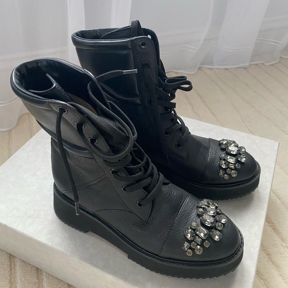 Jimmy Choo combat boots , Hadley Flat - Picture 4 of 5